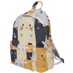 Seamless Pattern Cute Cat Cartoons The Plain Backpack