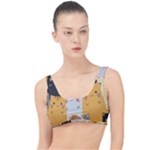 Seamless Pattern Cute Cat Cartoons The Little Details Bikini Top