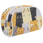Seamless Pattern Cute Cat Cartoons Make Up Case (Medium)