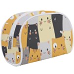Seamless Pattern Cute Cat Cartoons Make Up Case (Large)