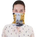 Seamless Pattern Cute Cat Cartoons Face Covering Bandana (Adult)