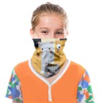 Seamless Pattern Cute Cat Cartoons Face Covering Bandana (Kids)