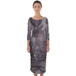 Han Solo In Carbonite Quarter Sleeve Midi Bodycon Dress