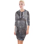 Han Solo In Carbonite Quarter Sleeve Hood Bodycon Dress
