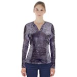 Han Solo In Carbonite V-Neck Long Sleeve Top