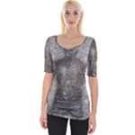 Han Solo In Carbonite Wide Neckline T-Shirt