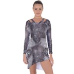 Han Solo In Carbonite Asymmetric Cut-Out Shift Dress
