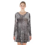 Han Solo In Carbonite Long Sleeve Velvet V-neck Dress