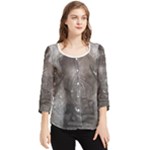 Han Solo In Carbonite Chiffon Quarter Sleeve Blouse