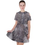 Han Solo In Carbonite Short Sleeve Shoulder Cut Out Dress 