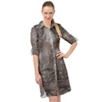 Han Solo In Carbonite Long Sleeve Mini Shirt Dress