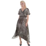Han Solo In Carbonite Cross Front Sharkbite Hem Maxi Dress
