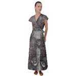 Han Solo In Carbonite Flutter Sleeve Maxi Dress