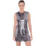 Han Solo In Carbonite Lace Up Front Bodycon Dress