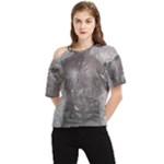 Han Solo In Carbonite One Shoulder Cut Out T-Shirt