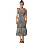 Han Solo In Carbonite Tie-Strap Tiered Midi Chiffon Dress
