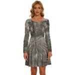 Han Solo In Carbonite Long Sleeve Wide Neck Velvet Dress