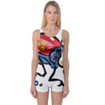 Bug Black Insect Animal One Piece Boyleg Swimsuit