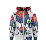 Bug Black Insect Animal Kids  Zipper Hoodie