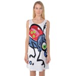 Bug Black Insect Animal Sleeveless Satin Nightdress