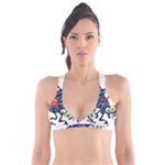 Bug Black Insect Animal Plunge Bikini Top