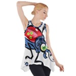 Bug Black Insect Animal Side Drop Tank Tunic