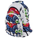 Bug Black Insect Animal Rounded Multi Pocket Backpack