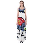 Bug Black Insect Animal Empire Waist Maxi Dress