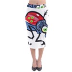 Bug Black Insect Animal Midi Pencil Skirt