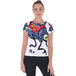 Bug Black Insect Animal Short Sleeve Sports Top 