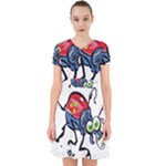 Bug Black Insect Animal Adorable in Chiffon Dress
