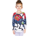 Bug Black Insect Animal Kids  Long Sleeve T-Shirt