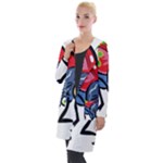 Bug Black Insect Animal Hooded Pocket Cardigan