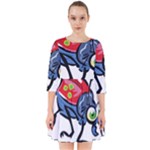 Bug Black Insect Animal Smock Dress