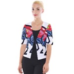 Bug Black Insect Animal Cropped Button Cardigan