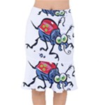 Bug Black Insect Animal Short Mermaid Skirt