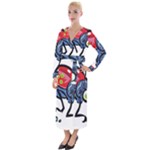 Bug Black Insect Animal Velvet Maxi Wrap Dress