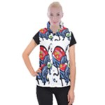 Bug Black Insect Animal Women s Button Up Vest