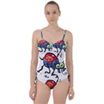Bug Black Insect Animal Sweetheart Tankini Set