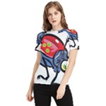Bug Black Insect Animal Women s Short Sleeve Rash Guard