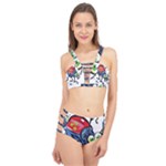 Bug Black Insect Animal Cage Up Bikini Set