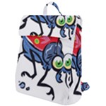 Bug Black Insect Animal Flap Top Backpack