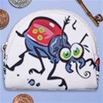 Bug Black Insect Animal Horseshoe Style Canvas Pouch