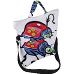 Bug Black Insect Animal Fold Over Handle Tote Bag