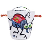 Bug Black Insect Animal Drawstring Bucket Bag
