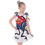 Bug Black Insect Animal Kids  Tie Up Tunic Dress