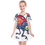 Bug Black Insect Animal Kids  Smock Dress