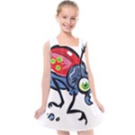 Bug Black Insect Animal Kids  Cross Back Dress