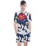 Bug Black Insect Animal Men s Mesh T-Shirt and Shorts Set