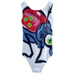 Bug Black Insect Animal Kids  Cut-Out Back One Piece Swimsuit